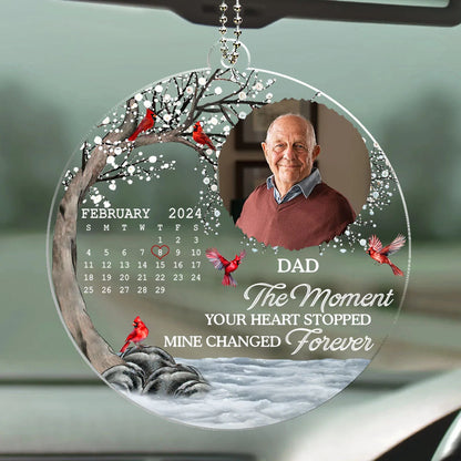 My Heart Changed Forever - Personalized Car Ornament