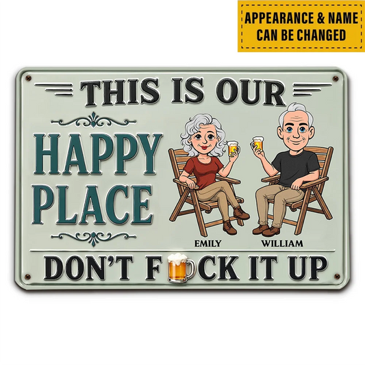 Vintage Palce - Personalized Custom Metal Sign