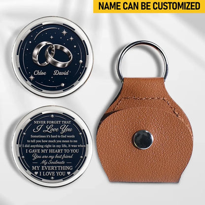 Custom Pocket Hug - Personalized Anniversary Wedding Gifts For Husband And Wife, Him And Her - My Everything