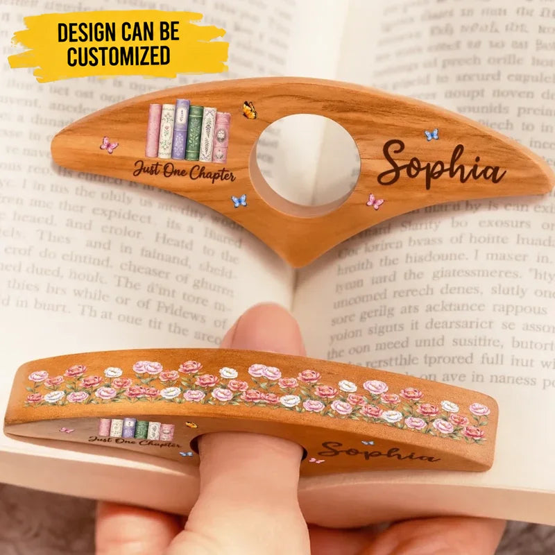 Custom Printed Book Page Holder - Personalized Bookish Gifts For Book Lovers, Bookworms, Readers - Escape Into Stories