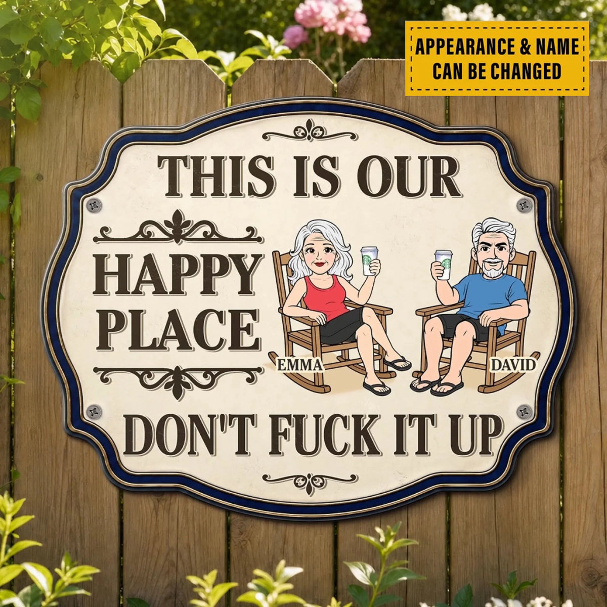 Custom Shaped Metal Sign - Personalized Anniversary Wedding Gifts For Husband And Wife, Him And Her - A Little Slice Of Heaven