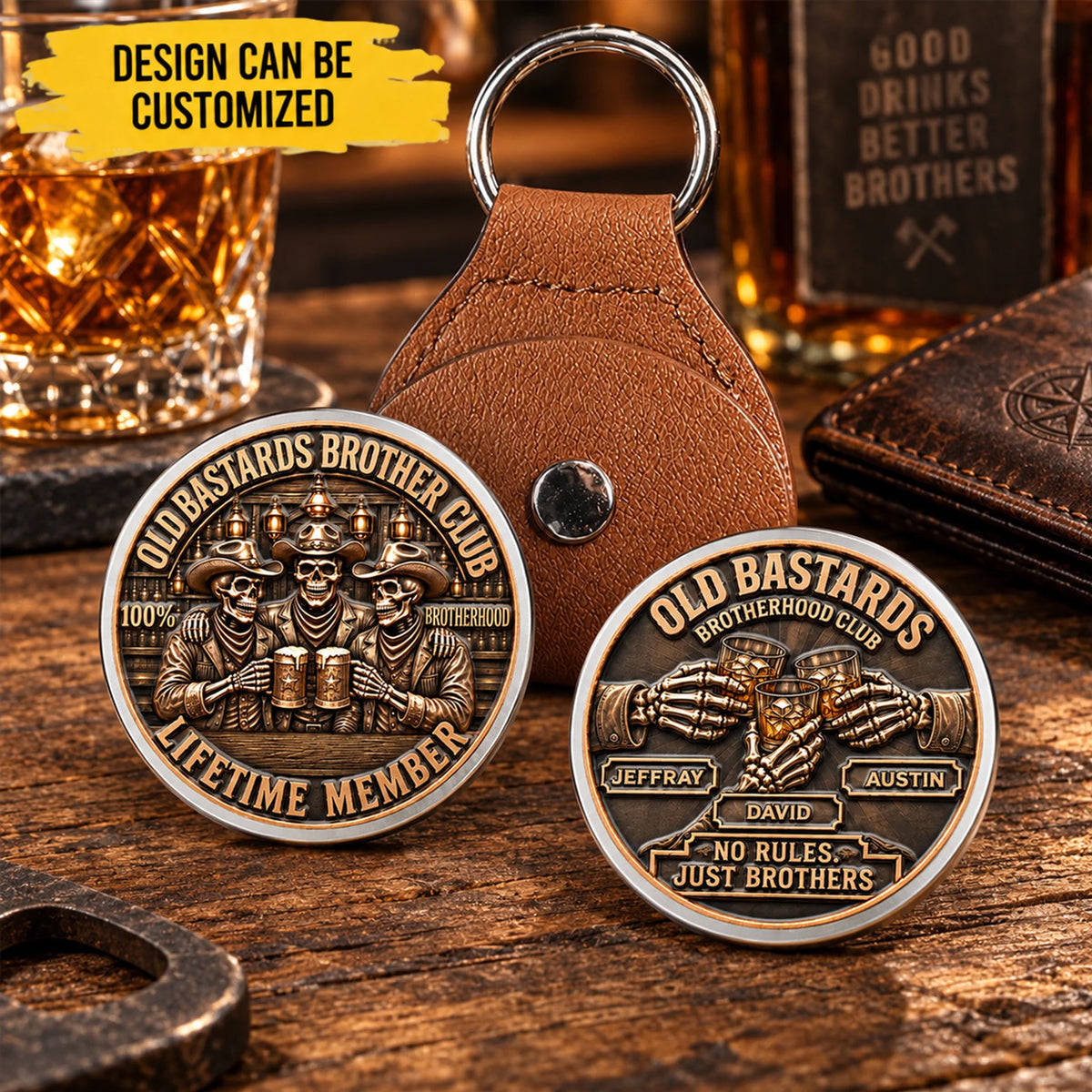 Brotherhood Never Goes Out Style - Personalized 3D Printing Pocket Hug