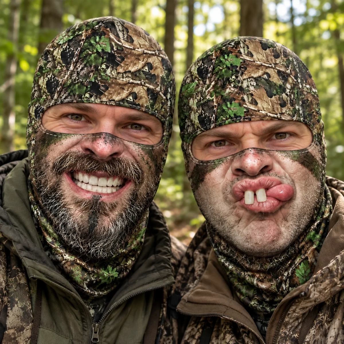 Custom Funny Camouflage Face Hunting Gifts for Men - Personalized Ski Mask